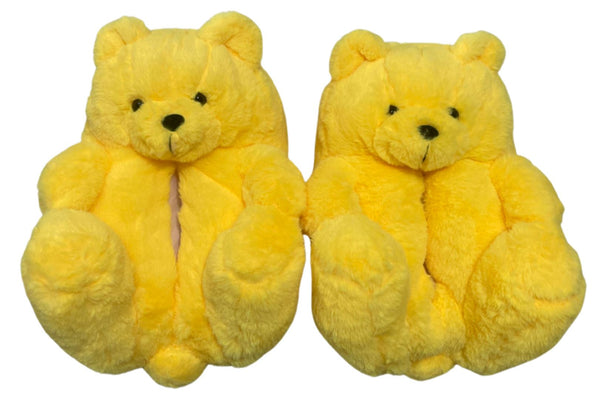 Yellow Teddy Slippers - CaribeHeart Teddy
